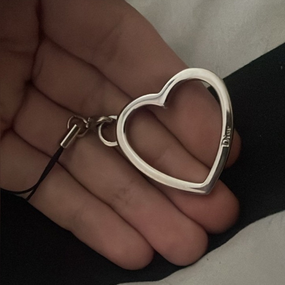 DIOR Galliano Era Silver Heart  Phone Charm
